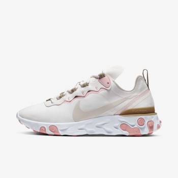 Nike React Element 55 - Női Utcai Cipő - Bézs/Korall/Világos Barna